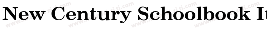 New Century Schoolbook Italic字体转换